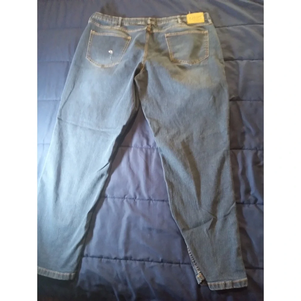 Chaps Men's‎ Slim Straight Fit Jeans Size 44x32 Dark Wash Denim